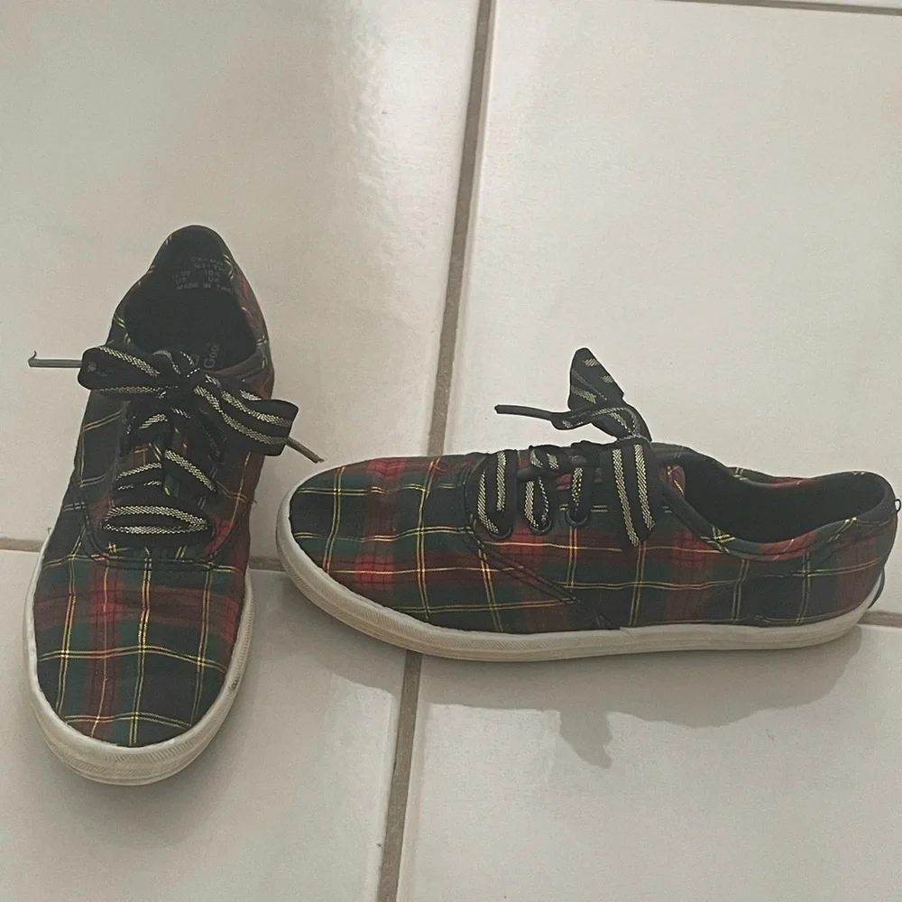 Kids Keds Plaid Sneakers 11.5